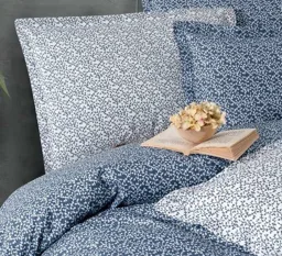 Lacivert Sarmaşık Desenli Bebek Nevresim Takımı